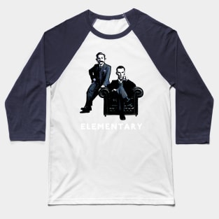 19th Century Sherlock and Watson Baseball T-Shirt